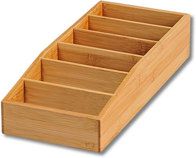 Kesper | Aufbewahrungsbox, 6 Fächer Für Tütensuppen & Saucen, Material: Fsc -Zer