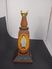 Wood Lamp Base Amish Handpainted Troll Works Stamped No Wires Needs Plumbed** — photo 5
