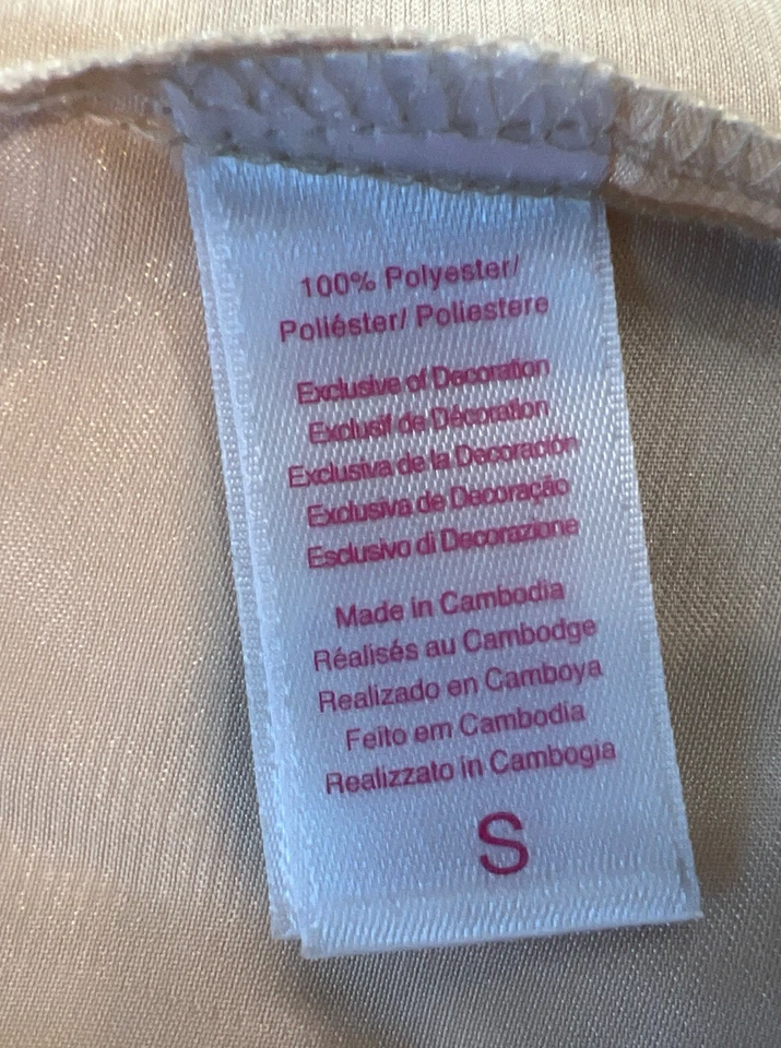 Nuevo Oscar De La Renta Rosa Etiqueta 2 piezas Ropa de Dormir Camisón Con Bata Conjunto Pequeño Foto 4 de 4