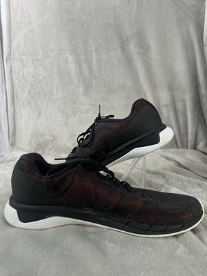 Reebok Men's Fast Flexweave Running Shoe - US:11.5 Black/Pr Red, J1(B477T)