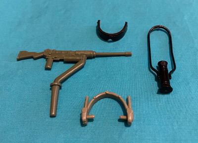 G.I. GI JOE THUNDER PARTS WEAPONS + SLUGGER GUN lot visor headset FREE SHIP