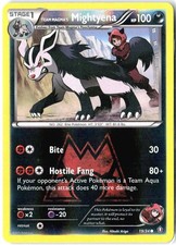 Team Magma's Mightyena 19/34 Common Double Crisis Pokemon Reverse Holo MP on eBay