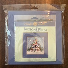 Mill Hill Buttons  Beads Cross Stitch Kit Snowman Pile With Frame MH14-1932