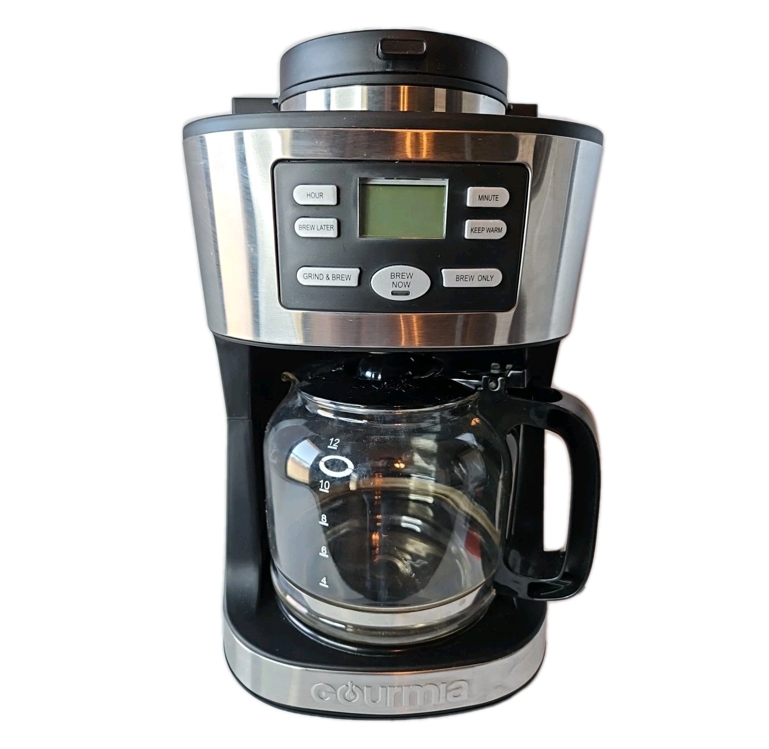 Gourmia 12-Cup Programmable Grind & Brew Coffee Maker