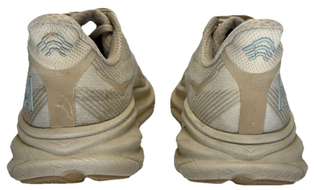 Hoka one mens shoe clifton 9 running beige tan sand eggnog size 9 d athletic x thumbnail 6