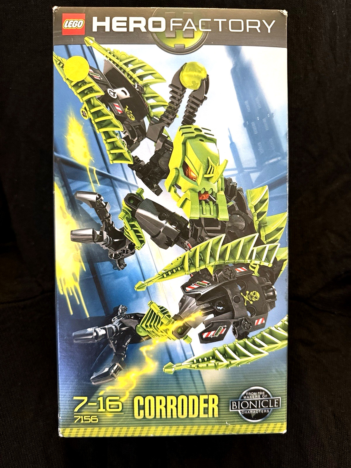 LEGO Hero Factory 7156 Corroder Set Robot Vert Neuf sous Blister Original 2010