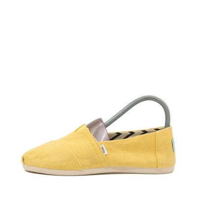 TOMS Damen Alpargata Slipper gelb Textil niedrig vegan Espadrilles EU 35.5