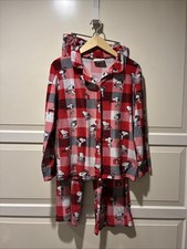 Munki Munki Snoopy Peanuts Women  s Sz M Pajama Set Christmas Holidays