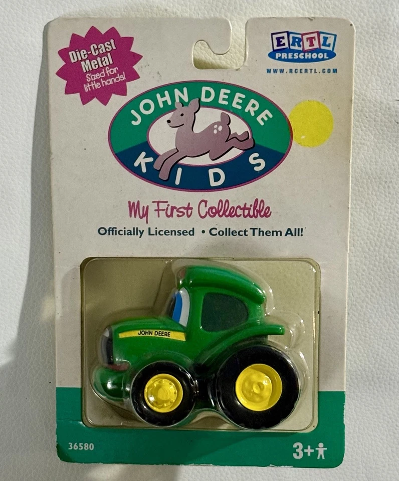 Juguete fundido a presión John Deere Kids Johnny Tractor 36580 2001 de colección NUEVO sellado ERTL Foto 2 de 4