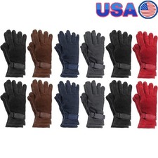 12 Pairs Fleece Winter Gloves Men Bulk Warm Outdoor Sports Hiking Snow New