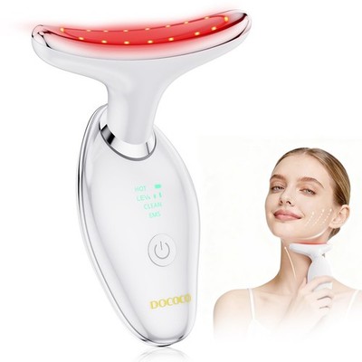 DOCOCO Rotlichttherapie Gesichtsmassagegerät, LED-Bildhauergerät mit weißem 