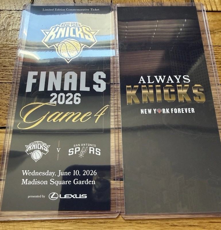 Knicks NBA Finals 2026 Game 4 Limited Edition Commemorative Ticket @MSG June 10