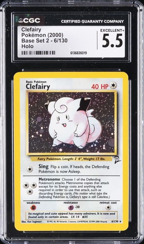 Clefairy graded CGC 5.5 for sale on eBay