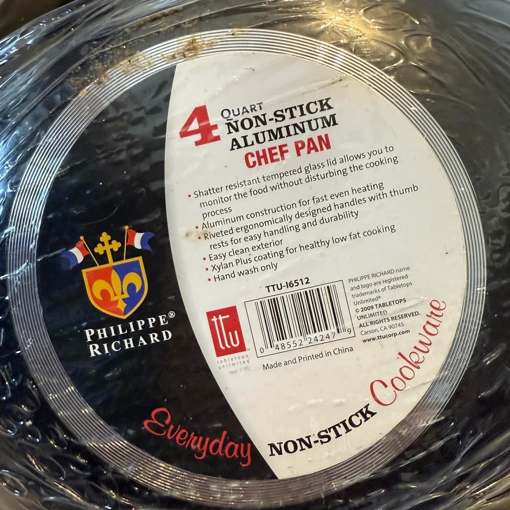 Philippe Richard Black Non-Stick Aluminum Chef Pan One Size