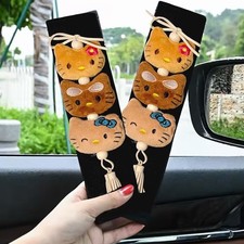 1 Pcs Cute Hello Kitty Car Seat Belt Cover Soft Shoulder Neck Protector Pads