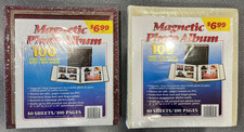 2 - Magnetic cling 100 page Photo Albums - NEW