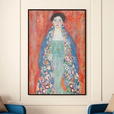 Gustav Klimt Fraulein Lieser Canvas/Poster Wall Art - Art Nouveau Painting Print