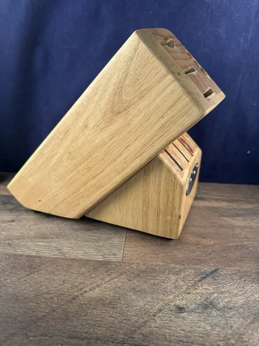 Cuisinart Wood Wooden Knife Block Holder 13 Slots Kitchen Organize Storage - Picture 7 of 9
