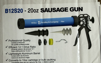 Albion B12S20 - 20oz Manual Drive Sausage Gun with a 12:1 Drive, New in Box