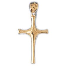 Cross Charm Pendant 14k Gold