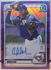 2020 Bowman Chrome 1st Gabriel Moreno Purple Auto /250 Blue Jays Dbacks