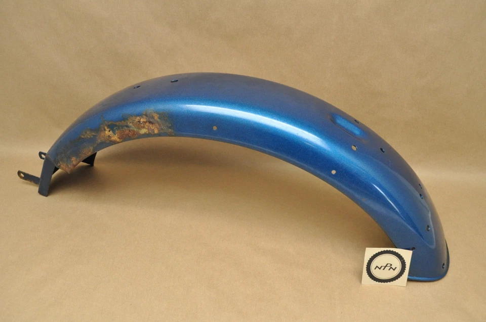 Vintage Triumph 1971-72 T120 Bonneville TR6 Trophy Tiger para-lama de roda traseira novo em folha - Imagem 3 de 4