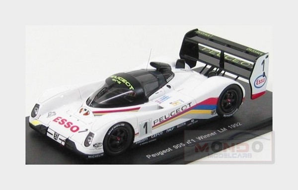 1:43 Spark Peugeot 905 Evo1Bis Sa35 #1 Winner Le Mans 1992 Warwick Dalmas 43LM92-image