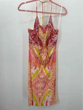 Pre-Owned Roberto Cavalli Pink Size 42 Knee Length Sleeveless Dress