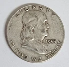 1953 D Benjamin Franklin Half Dollar Coin