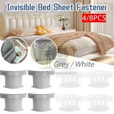 4/8PCS Lock Sheet Holders Keep Sheets Tight Heavy Duty Straps Fit All Mattresses