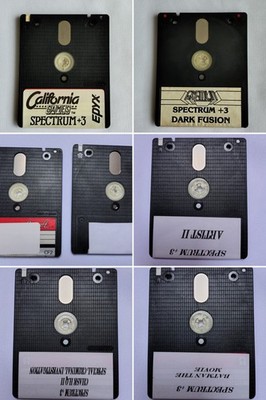 ZX Spectrum +3 disks CF2, collection of 7 3'' disks, tested and working
