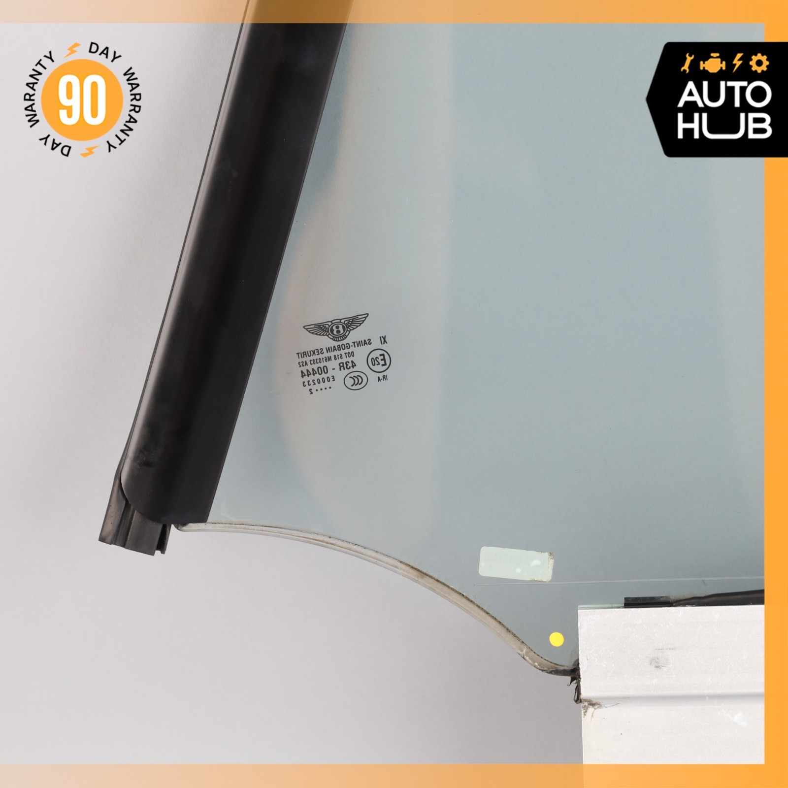 12-17 Bentley Continental GT Coupe Rear Right Side Quarter Window Glass OEM 73k