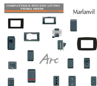 Compatibile "Bticino Living Classic" Supporto 3 Posti - Foto 10