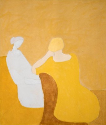 Milton Avery Interlude VINTAGE art print antique painting