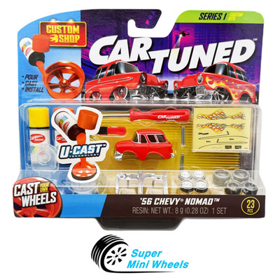 CarTuned 1:64 Custom Shop Castworks 1956 Chevrolet Nomad Red