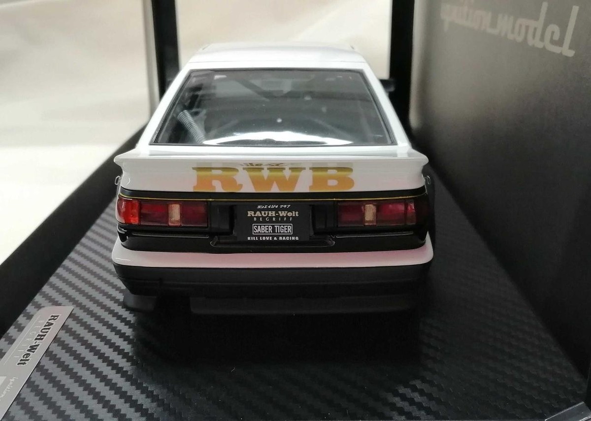 Ignition Model Rwb Ae86 White Black Ig2612 1/18 Scale