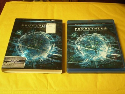 Prometheus    (4-Disc 3-D Blu-Ray/Blu-Ray/DVD set, 2012)  Sci-Fi   w/Slipcover