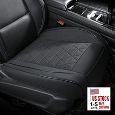 Leather Front Car Seat Cover - Bottom Car Seat Covers Fully 1 Pack A - Black