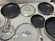 HexClad Hybrid Nonstick 7-Piece Cookware Cooking Pan Set Wit