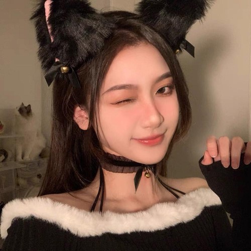 Cat Ear Bow Headband Claw Gloves Cosplay Plush Hairband Girl Headwear Women P6D4 - Picture 15 of 28