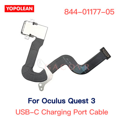 New For Meta Oculus Quest 3 VR Headset Replacement Repair USB-C DC Jack Cable