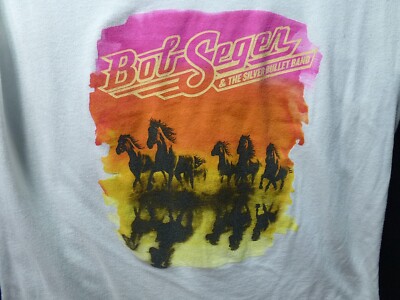 Bob Seger & Silver Bullet Band Sunrise Sunset Horses Concert Tour Music T-Shirt