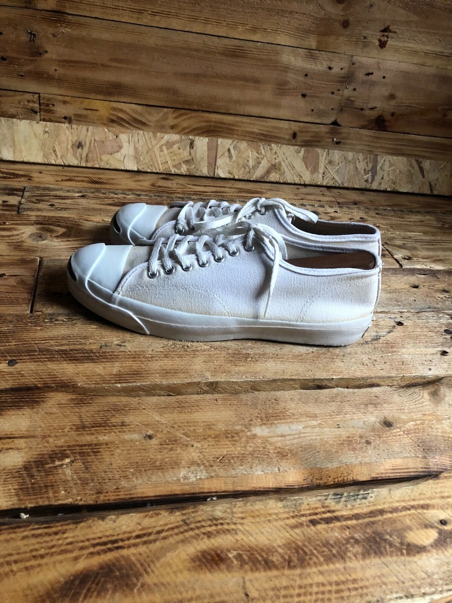 Vintage 60s 70s Converse Jack Purcell White Canvas Sneakers PF