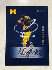 ALEX ORJI 2024 ONIT Michigan Wolverines Football On Card ONE SERIES Auto # 1/1