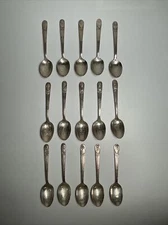 15 Pcs PRESIDENT Silver Plated 6" Spoons by WM Rogers MFG Co