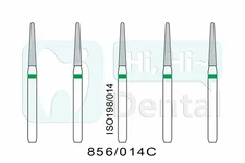 Dental Diamond Burs FG Round End Taper 856/014C Coarse Grit High Speed 10Pcs