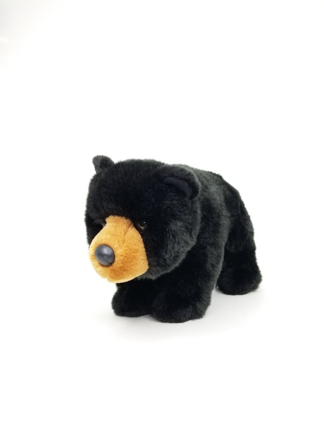 realistic black bear plush