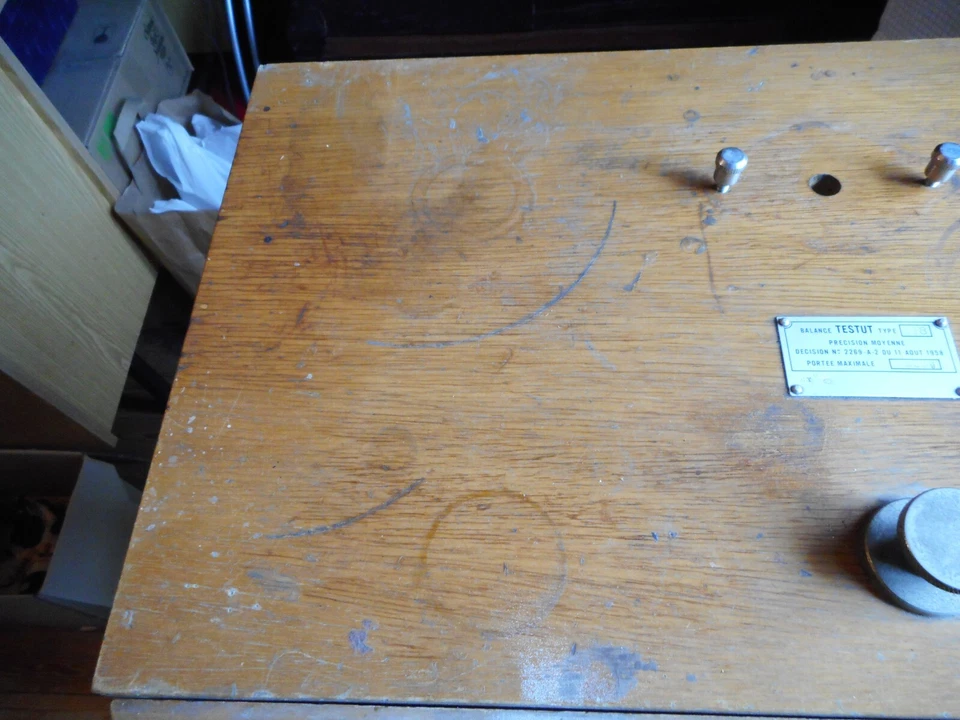 BALANCE - TREBUCHET - TESTUT type 318 1958 en bon etat - Photo 3/4