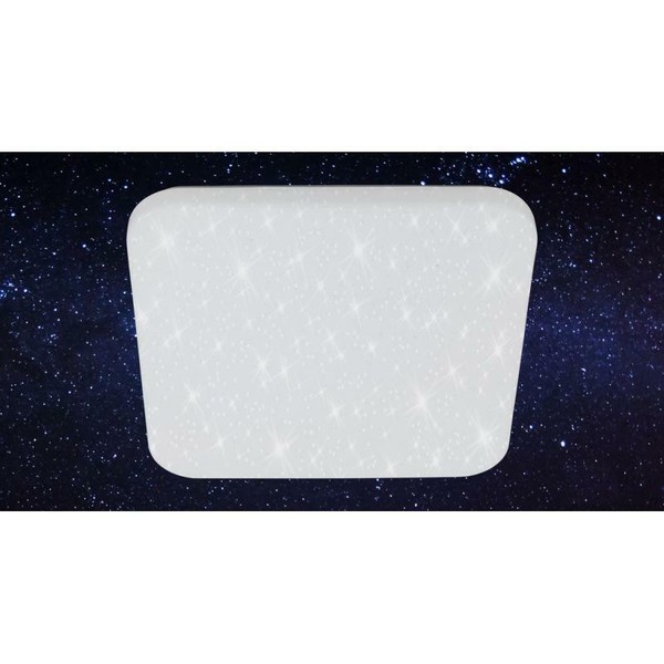 Briloner Led Sternenhimmel-Deckenleuchte Kunststoff-Metall Weiß 220X220X50Mm-image