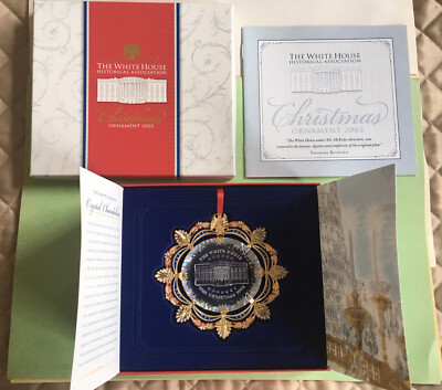 White House Historical Assoc 2002 Christmas Ornament East Room Chandelier LN MIB